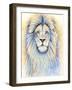 Leo the Lion-Michelle Faber-Framed Giclee Print