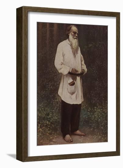 Leo Tolstoy (1828-1910), Russian Novelist, Short Story Writer and Playwright, 1901-Ilya Efimovich Repin-Framed Giclee Print