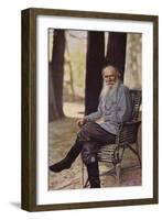 Leo Tolstoy (1828-1910), Russian Novelist, Short Story Writer and Playwright-null-Framed Photographic Print