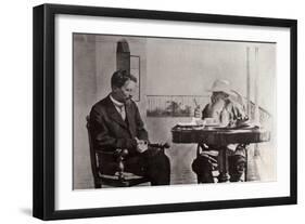 Leo Tolstoy and Anton Chekhov, Russian Authors, 1902-Sophia Tolstaya-Framed Giclee Print