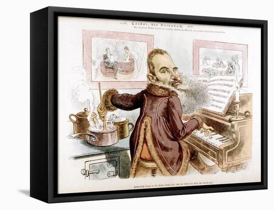 Leo Tolstoy Caricature-F Graetz-Framed Stretched Canvas