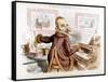 Leo Tolstoy Caricature-F Graetz-Framed Stretched Canvas