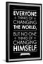 Leo Tolstoy Changing The World Quote-null-Framed Poster