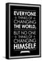 Leo Tolstoy Changing The World Quote-null-Framed Stretched Canvas