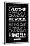 Leo Tolstoy Changing The World Quote-null-Stretched Canvas