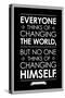 Leo Tolstoy Changing The World Quote-null-Stretched Canvas