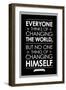 Leo Tolstoy Changing The World Quote-null-Framed Art Print