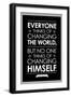 Leo Tolstoy Changing The World Quote-null-Framed Art Print