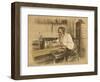 Leo Tolstoy in Study-L O Pasternak-Framed Photographic Print