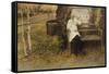 Leo Tolstoy the Russian Novelist About a Year Before His Death-null-Framed Stretched Canvas