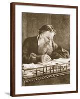 Leo Tolstoy-Nikolai Nikolaevich. Ge-Framed Giclee Print