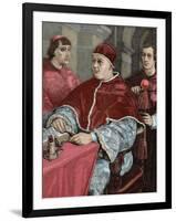 Leo X (1475-1521). Florentine Pope (1513-1521), Named Giovanni De Medici. Pope Leo X-Prisma Archivo-Framed Photographic Print