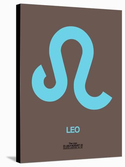 Leo Zodiac Sign Blue-NaxArt-Stretched Canvas