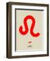 Leo Zodiac Sign Red-NaxArt-Framed Art Print