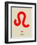 Leo Zodiac Sign Red-NaxArt-Framed Art Print