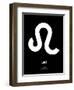 Leo Zodiac Sign White-NaxArt-Framed Art Print