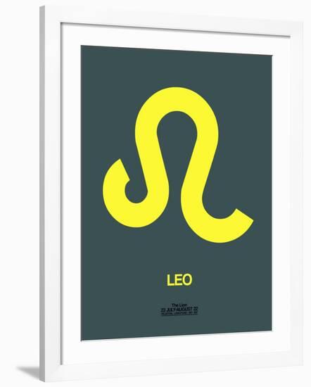 Leo Zodiac Sign Yellow-NaxArt-Framed Art Print