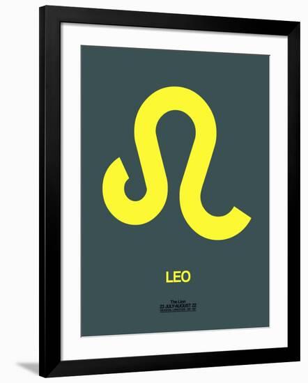 Leo Zodiac Sign Yellow-NaxArt-Framed Art Print