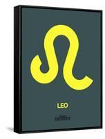 Leo Zodiac Sign Yellow-NaxArt-Framed Stretched Canvas