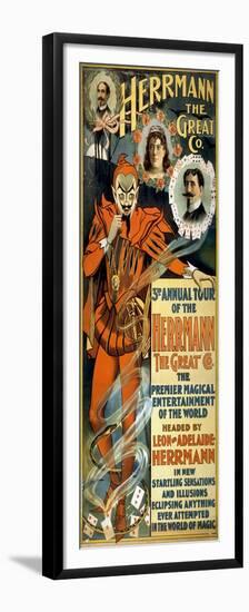 Leon and Adelaide Herrmann, French Magicians-Science Source-Framed Premium Giclee Print