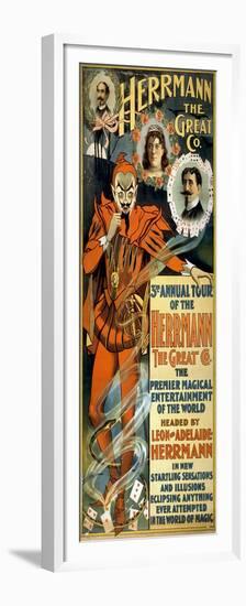 Leon and Adelaide Herrmann, French Magicians-Science Source-Framed Premium Giclee Print