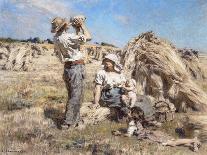Paying the Harvesters-Léon Augustin L'hermitte-Giclee Print