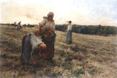 Gleaners at Sunset, 1889-Leon-Augustin Lhermitte-Framed Stretched Canvas