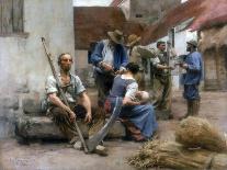 Paying the Harvesters, 1882-Leon-Augustin Lhermitte-Framed Giclee Print