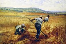 Paying the Harvesters, 1882-Leon-Augustin Lhermitte-Framed Giclee Print