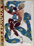 Costume Design for Nijinsky in the Ballet "La Peri" by Paul Dukas 1911-Leon Bakst-Giclee Print