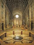 Aisle to Entrance of Basilica of St Andrew-Leon Battista Alberti-Mounted Giclee Print