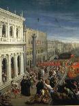 The Banks of the Schiavoni in Venice, Details-Leon Battista Alberti-Framed Giclee Print