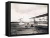 Leon Bollee Working on the Wright Brothers' Plane, C.1909-Leon Bollee-Framed Stretched Canvas