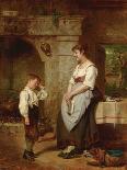 The Lesson, 1887-Leon Caille-Framed Stretched Canvas
