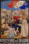 Algerie Poster-Leon Cauvy-Framed Stretched Canvas
