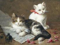 Young Feline Author-Leon Charles Huber-Giclee Print