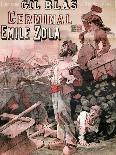 Poster Advertising the Publication of "Germinal" by Emile Zola in "Le Cri Du Peuple"-Leon Choubrac-Framed Giclee Print