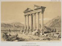 Ruined Temple, Palmyra, Syria, Illustration from 'Voyage En Asie Mineure' by Leon De Laborde-Leon de Laborde-Framed Giclee Print