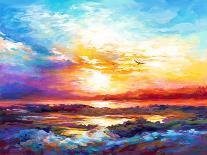 Colorful Ocean Sunset II-Leon Devenice-Art Print