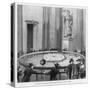 Leon Foucault Uses His Pendulum to Demonstrate the Rotation of the Earth at the Pantheon Paris 1851-F. Pargent-Stretched Canvas