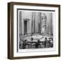 Leon Foucault Uses His Pendulum to Demonstrate the Rotation of the Earth at the Pantheon Paris 1851-F. Pargent-Framed Art Print