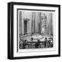 Leon Foucault Uses His Pendulum to Demonstrate the Rotation of the Earth at the Pantheon Paris 1851-F. Pargent-Framed Art Print