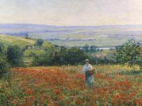 Woman in a Poppy Field-Leon Giran-max-Giclee Print