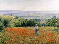 In the Poppy Field-Leon Giran-max-Framed Stretched Canvas