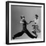 Leon James and Willa Mae Ricker Demonstrating a Step of the Lindy Hop-Gjon Mili-Framed Premium Photographic Print