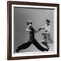 Leon James and Willa Mae Ricker Demonstrating a Step of the Lindy Hop-Gjon Mili-Framed Premium Photographic Print