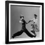 Leon James and Willa Mae Ricker Demonstrating a Step of the Lindy Hop-Gjon Mili-Framed Premium Photographic Print