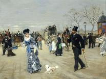 L'Esplanade des Invalides et Promenade, Paris, c.1880-Leon Joseph Voirin-Mounted Giclee Print