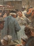 Les Halles-Léon Lhermitte-Giclee Print