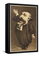 Leon Michel Gambetta French Lawyer and Statesman-Andr? Gill-Framed Stretched Canvas